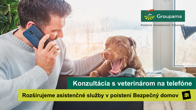 Myslíme aj na domácich miláčikov. Konzultáciu so zverolekárom máte v Groupama zadarmo