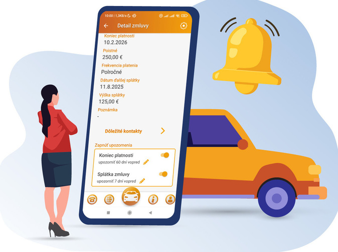 Aplikácia AutoMobil od INSIE: Presná evidencia platieb poistenia
