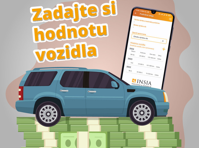 Zadajte hodnotu vozidla. Získate lepší prehľad o jeho cene, radí INSIA