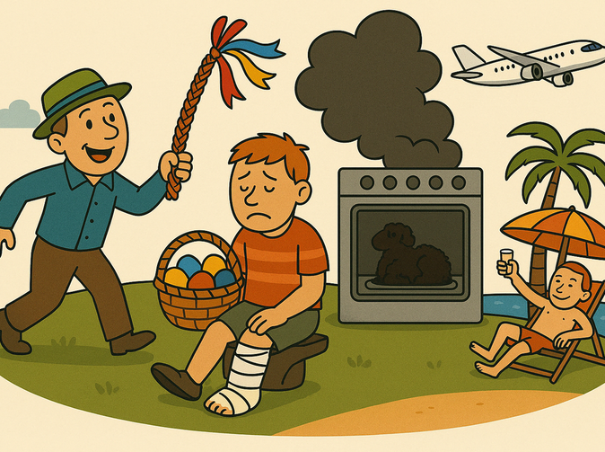 Veľkonočná šibačka: Radosť, tradícia... a nečakané poistné udalosti